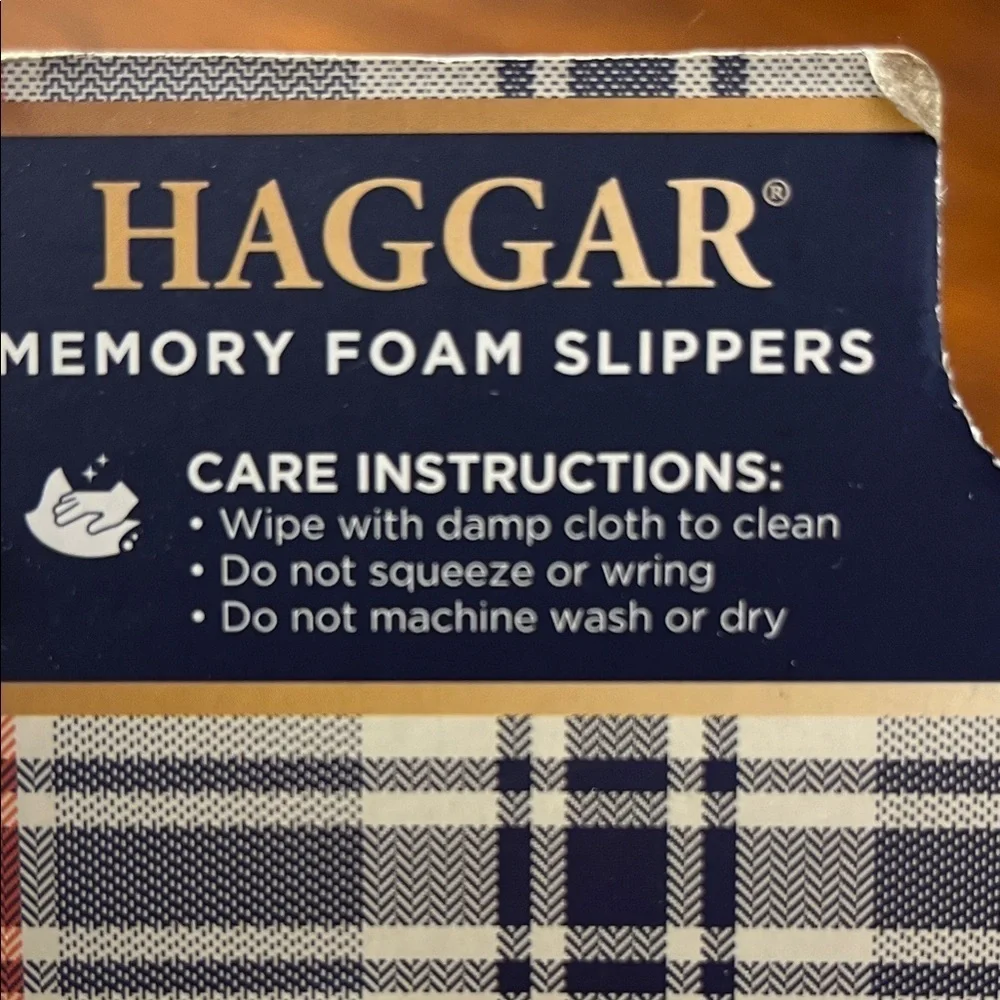 Haggar Men's Plaid Comfort Slippers